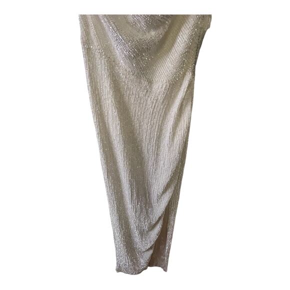 Retrofete Katya Maxi Dress Sequin Embellished Moonglow Bridal Wedding Gown Sz M - Picture 8 of 15